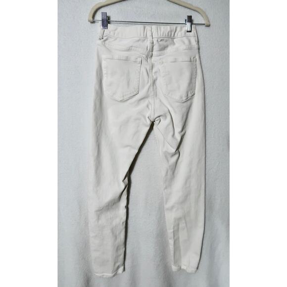 Everlane Jeans Womens 26 White High Rise Skinny Leg Ankle Denim Jeans Stretch - Picture 4 of 6